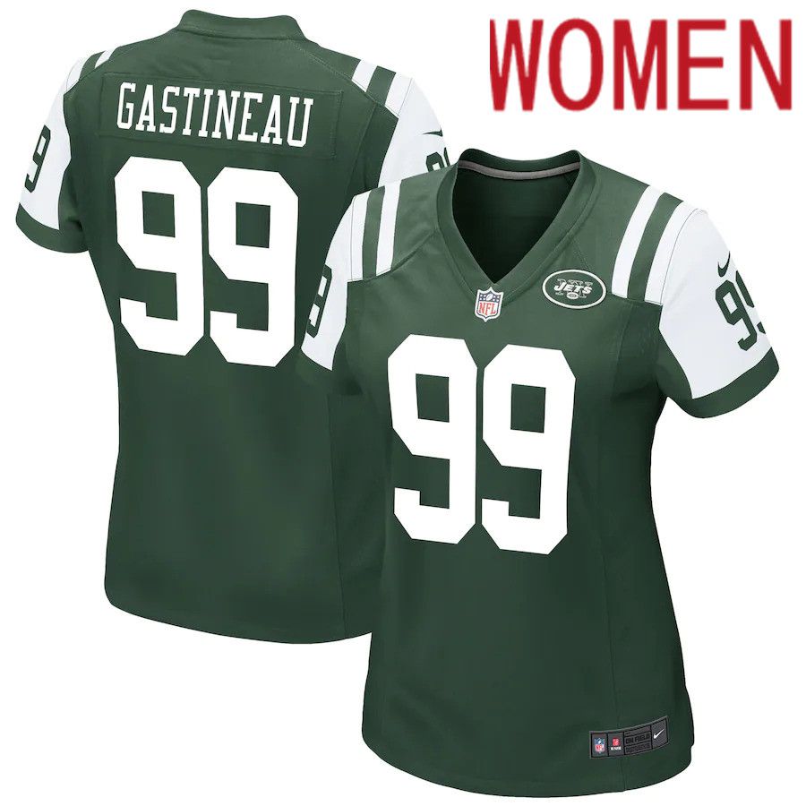 Women New York Jets #99 Mark Gastineau Nike Green Retired Game NFL Jersey